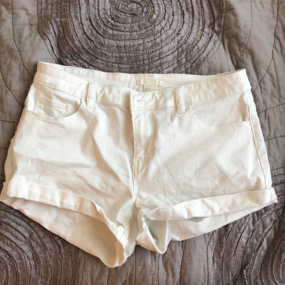 Basic White Shorts